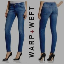 warp + weft jeans JFK New york skinny size 2/26 - £28.02 GBP