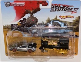 Time Machine w/Train Custom Hot Wheels Team Transport  Set &quot;Back to the Future&quot; - £135.52 GBP