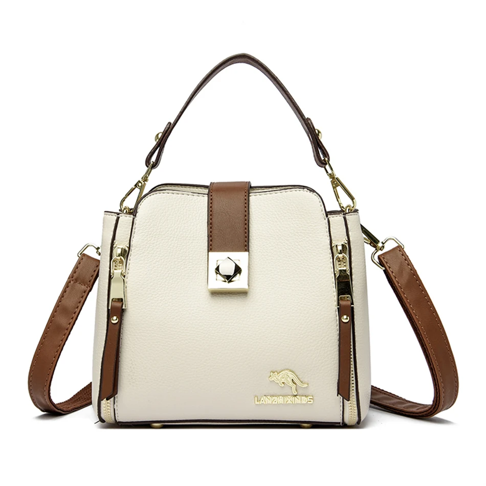 High  Leather Handbag Purse Women&#39;s Bag 2022 Trend   Brand er Shoulder Crossbody - £28.77 GBP