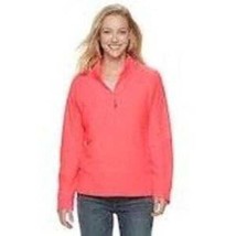 Womens Jacket Fleece Pullover ZeroXposur Pink Summit 1/4 Zip Textured $5... - $24.75