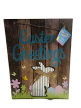 Easter Greeting Wooden Wall Easter Hanging Sign Decor-ShipN24Hours - £9.33 GBP