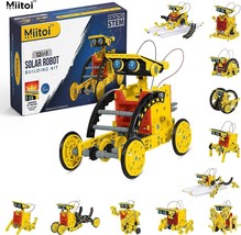 Miitoi 12 in 1 Solar STEM Robot Kit, Educational Building Gift Set,Science... - £26.87 GBP