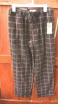 Goodfellow Men&#39;s Microfleece Pajama Pant Black Plaid  L - $6.92