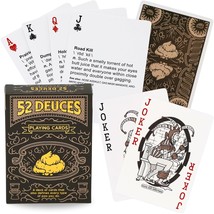 52 Deuces Poop Themed Deck Of Cards | Funny Playing Cards For Adults | White Ele - £14.83 GBP