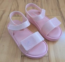 Mini Melissa Jump Jelly Sandal Pink Sparkle Toddler Sz 10 PVC Adjustable... - €25,67 EUR