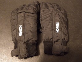 Kombi Ski Gloves Moyen Medium Canvas Black Waterproof Winter Insulated - £21.83 GBP