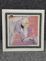 Vintage RARE 1980s 1990s UNICORN Novelty Carnival Fair Prize Picture - £8.03 GBP