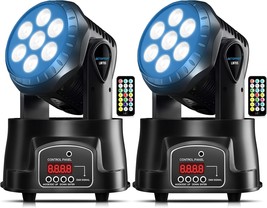 Betopper Mini Rgbw Stage Lighting, 7 X 8W Moving Head Wash Light, Sound,... - $192.97