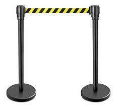 New Star Foodservice 1028911 Stanchions, 36-Inch Height, 6.5-Foot Retractable Be - £72.04 GBP
