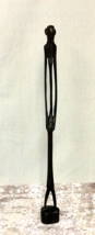Vintage Carved Wooden African Statue Tall 11.5 In Skinny Black - €12,23 EUR