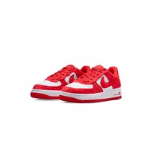 Nike boy's air force 1 gs sneakers in FIRE RED/LT CRIMSON-WHITE - $96.00