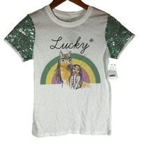 Dreamworks Spirit Riding Free Kids Lucky Tee Shirt/ Rainbow Size Large ( 10-12) - £6.76 GBP