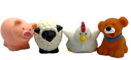 Vintage Toys R Us Farm Animals Toy Figures Lot 4 Dog Pig Sheep Chicken 1... - $182.19 MXN