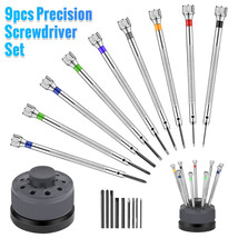 Precision Screwdriver 9Pc Set Watch Jewelry Slotted Flat Blade Watchmake... - $26.96