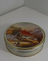 currier and ives tin # 842 farm house good 6 inch - $5.94