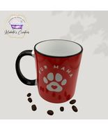 Red Fur Mama 11 ounce mug with black handle - $16.62