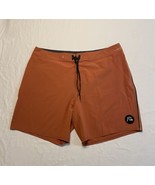 Quiksilver High line Boardshorts Mens Waist 38 Mango Orange Stretchy Qui... - $17.42