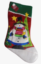 Prima Creations Embroidered Christmas Stocking Snowman Tree Beaded Felt NEW - £6.45 GBP