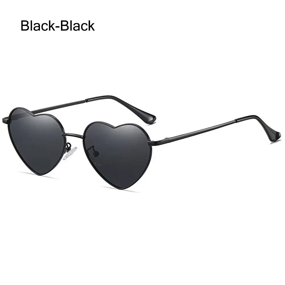 Ntage metal frame polarized sun glasses women trendy heart shaped glasses uv400 eyewear thumb200