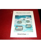 1986 BRUEL AND KJAER SHORT FORM CATALOG AND BROCHURE - $597.09 MXN