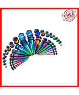 Fashion-Forward Ear Gauge Kit: 36 Pieces of Plugs &amp; Tapers for Stylish P... - $623.90 MXN