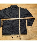 Beverly Hills Polo Club NEW Vtg Men&#39;s Black Jacket Windbreaker Coat Sz L... - £24.50 GBP