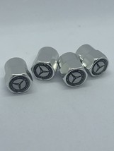 4x Chrome Aluminum Tire Air Valve Stem Cap Fits Most Mercedes Cars Wagon... - $186.79 MXN
