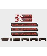 6Pc Black Red Emblem Set for 20192023 GMC Sierra 1500 Elevation X31  Doo... - $209.69