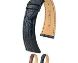 Hirsch Regent Alligator Watch Strap - Brown - L - 20mm / 16mm - Shiny Si... - $227.95