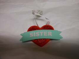 Hallmark &quot;Sister Banner Over Love Heart&quot; Ornament NEW with Tags - $277.81 MXN