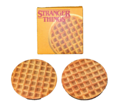 Stranger Things Exclusive Coaster Set Of 2 Eleven Netflix Waffles Culturefly - £3.54 GBP