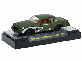 1987 Buick Grand National Green Metallic Diecast 1 64 Scale - $24.64