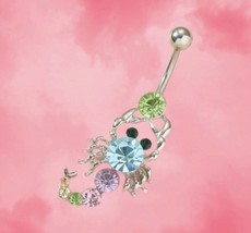 Silver Scorpion Belly BarSurgical Steel Belly Ring - £8.66 GBP