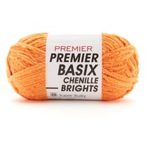 Premier Basix Chenille Brights Yarn-Tangerine 2126-21 - £13.46 GBP