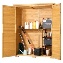 Outdoor Wooden Storage Shed Waterproof Garden Tool Metal Shed 55x67.5 inch - $420.49