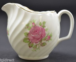 Adderley Fine Bone China Pink Rose Creamer 2.75&quot; Tall England Kitchen Tea Coffee - £11.59 GBP
