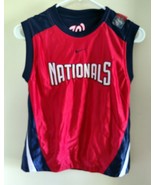 Nike Washington Nationals Reversible Tank Top Jersey Red &amp; Blue Size S - £15.56 GBP
