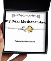 Fun Mother-in-Law Gifts, Future Mother-in-Law, Unique Idea Sunflower Bracelet fo - £39.81 GBP