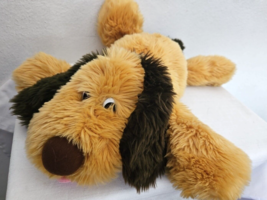 Chosun Puppy Dog Plush Stuffed Animal Tan Brown Tongue Out Shaggy - £31.13 GBP