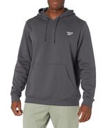 Reebok Identity Hoodie Dark Grey Heather Size Small Fleece Logo Mens Reg... - €24,03 EUR