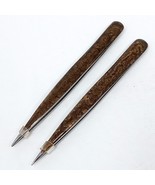 Sally Hansen La Cross Point Deluxe Marbleized Finish Tweezers - Lot of 2 - $49.95