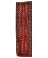 Handmade vintage Uzbek Bukhara runner 2.7&#39; x 9&#39; (83cm x275cm) 1960s - 1C739 - $9,567.79 MXN