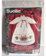 Bucilla stamped cross stitch kit 3319 Have a Beary Merry Christmas angel... - $13.86