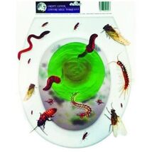 Creepy Horror Prop-Bugs Toilet Topper-Cling Decal Bathroom Halloween Dec... - $4.92
