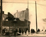 RPPC Aftermath Di Alameda Appartamenti Fuoco Petoskey Michigan Mi 1923 P... - £16.07 GBP