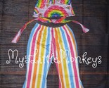 NEW Boutique Rainbow Crop Top &amp; Bell Bottoms Outfit Set - $8.50+