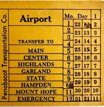 Railway Transfer Tickets Maine Penobscot Transportation Airport #2 E24 - $19.99