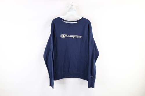 Vintage Champion Womens Large Faded Spell Out Script Crewneck Sweatshirt... - $34.60