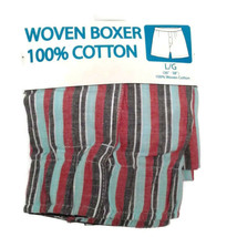 Men&#39;s XL 40 42 Woven cotton Boxers stripes NEW - £7.06 GBP