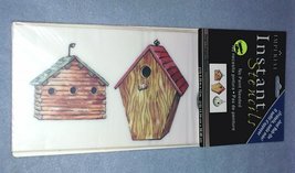Imperial Instant Stencils Birdhouses 12 Sheets Rub On - $5.99